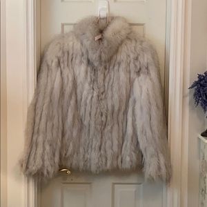 Genuine Silver Fox Jacket